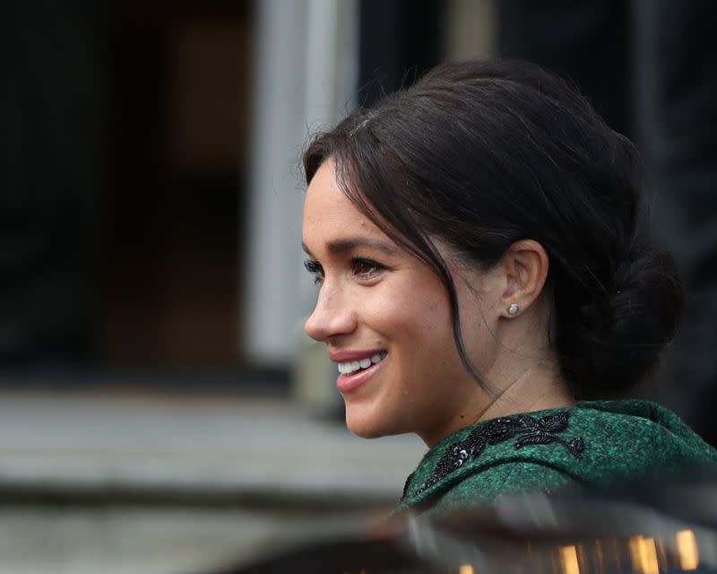 Meghan à la Canada House en mars [Photo: PA]