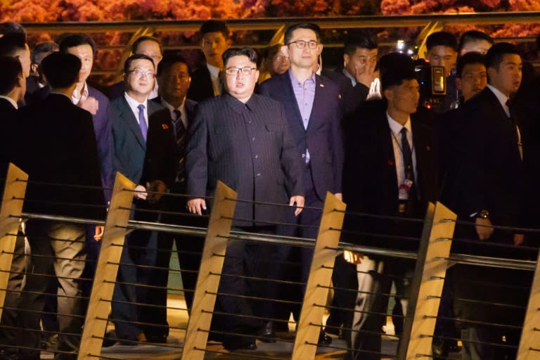 North Korean Leader Kim Jong Un toured parts of Singapore on Monday night ahead of his meeting with Trump