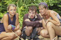 "Kill or be Killed" - Andrea Boehlke, John Cochran and Dawn Meehan of the Bikal Tribe during the fourth episode of "Survivor: Caramoan - Fans vs. Favorites."