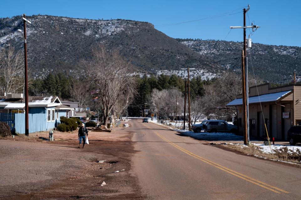 Hardscrabble Mesa Road in Pine on Dec. 15, 2022.