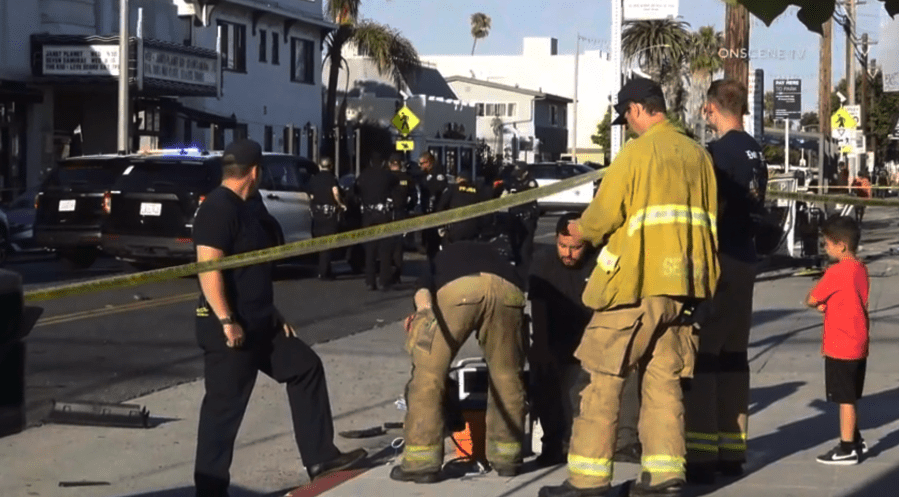 Long Beach pursuit crash