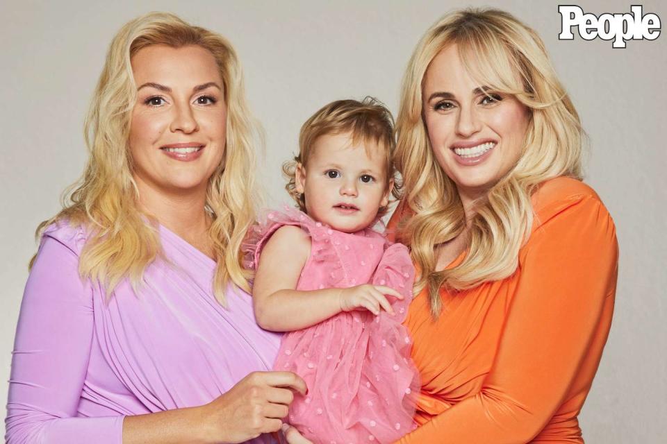 <p><a href="https://www.instagram.com/cliffwatts/">Cliff Watts</a></p> Rebel Wilson photographed exclusively for People, along with fiancée, Ramona Agruma, and daughter, Royce, at Smashbox Studios in Culver City on March 15, 2024.