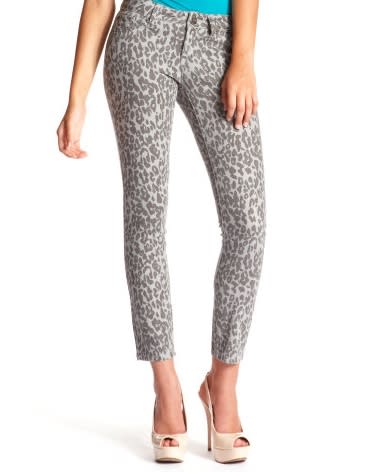 Charlotte Russe Leopard Skinny Ankle Jean, $32