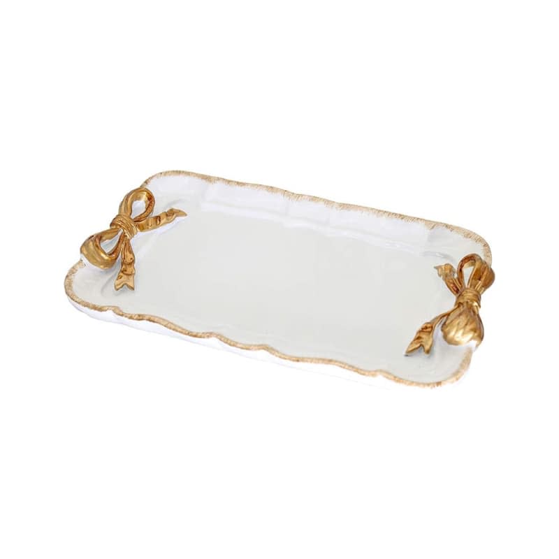 Retro Design Bow-Knot Resin Plate