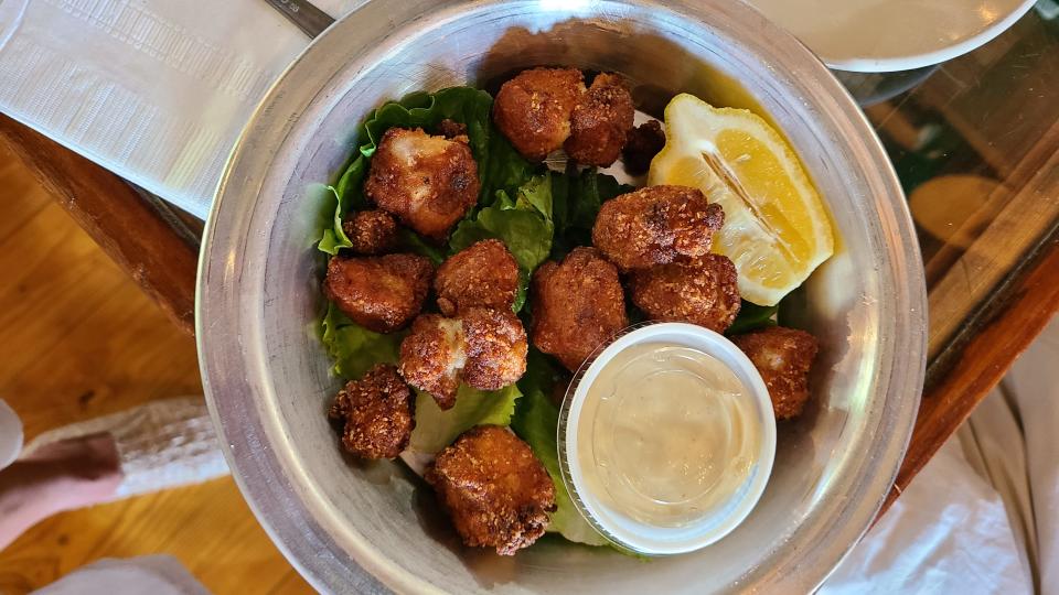 Gator tots at Old Naples Pub.