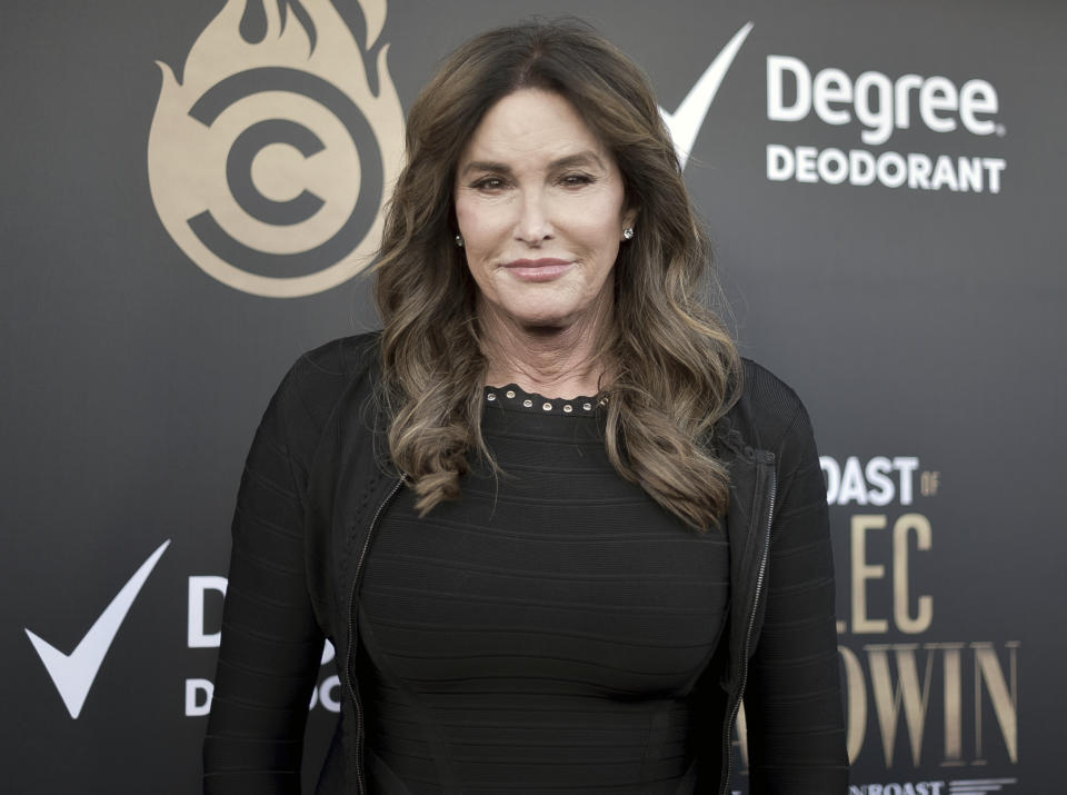 FILE - Caitlyn Jenner attends the Comedy Central Roast of Alec Baldwin in Beverly Hills, Calif. on Sept. 7, 2019. Jenner says she will run for governor of California. Jenner says in statement posted Friday, April 23, on Twitter that she has filed initial paperwork to run. Democratic Gov. Gavin Newsom is facing a likely recall election this year. (Photo by Richard Shotwell/Invision/AP, File)