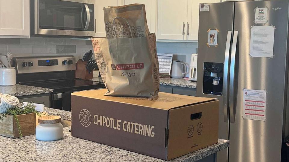 PHOTO: Samantha Mathews' catering order from Chipotle. (Samantha Mathews)