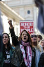 <p>The actress Asia Argento takes part in the Women s March 2018, with her daughter Anna Lou Castoldi in Rome, Italy on Jan. 20, 2018. (Photo: Cristiano Minichiello/REX/Shutterstock) </p>