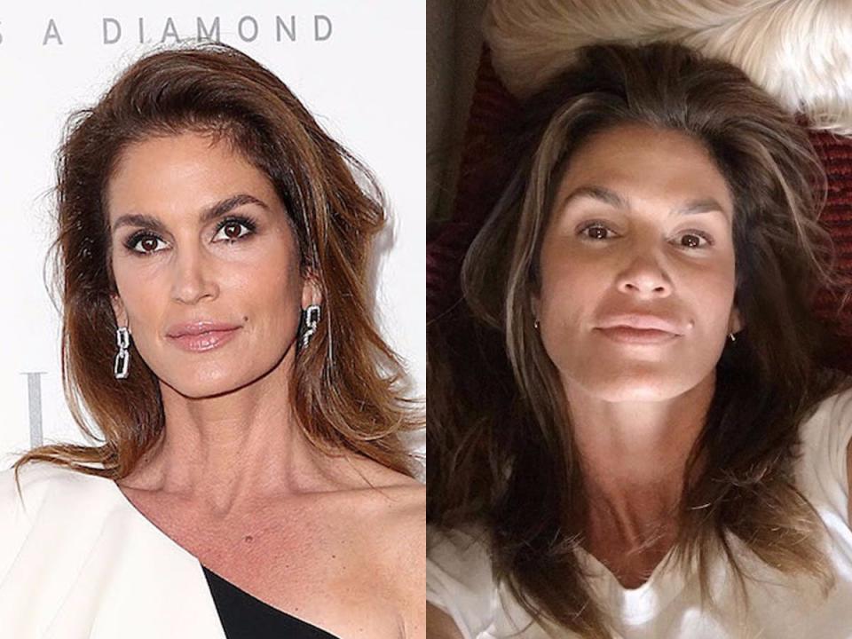 cindy crawford no makeup