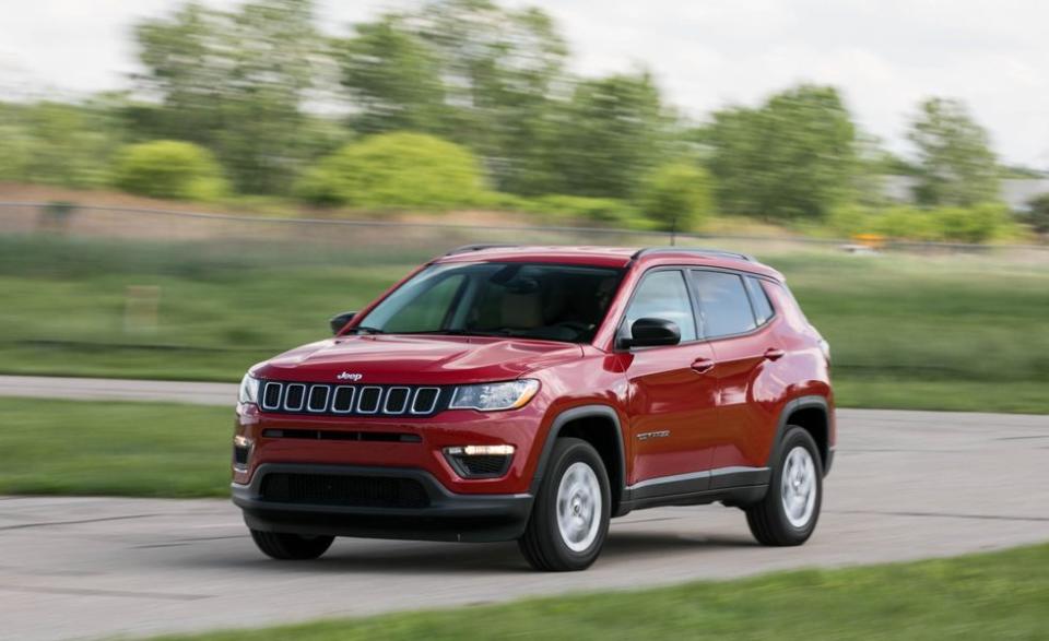 <p><strong>MSRP:</strong> $23,590 <strong>Engine:</strong> 2.4-liter inline-4 <strong>EPA Combined:</strong> 26 mpg</p><p>The <a href="https://www.caranddriver.com/jeep/compass" rel="nofollow noopener" target="_blank" data-ylk="slk:Compass;elm:context_link;itc:0;sec:content-canvas" class="link ">Compass</a> occupies a narrow slot in the Jeep lineup between the subcompact Renegade and the slightly larger Cherokee. And while some Jeeps can get quite expensive—especially when loaded with options—sticking with an unadorned, base-model Compass keeps ownership costs toward the low end of the compact-SUV class.</p>