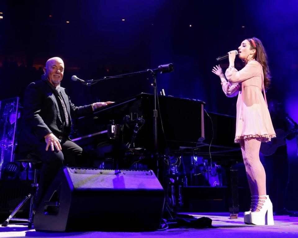 Billy Joel’s daughter Alexa Ray Joel joined him for two songs at Madison Square Garden. Getty Images