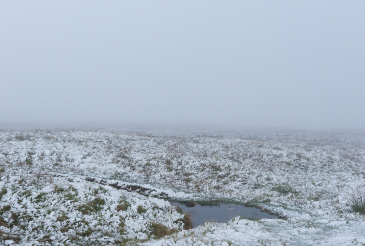 There was snow last month at Great Dun Fell in Cumbria (Picture: Rex)