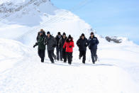 Desiree takes seven men on a group date to the German Alps. They ride in a gondola to the highest peak in all of Germany. They're taught how to yodel, with the Bachelorette enjoying their antics. The group has a blast as they sled down a black diamond ski slope. What awaits them is a spectacular igloo hotel totally carved out of snow and ice. As Zak and Drew profess their love for Desiree, James and Brooks go all out in a ferocious battle, on "The Bachelorette."