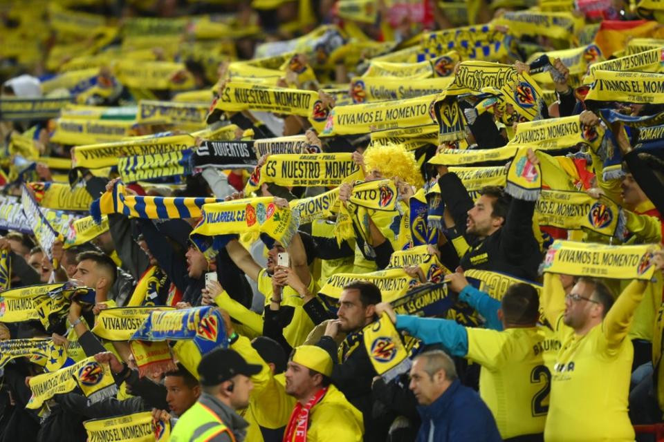 Villarreal fans turned out in force but saw their team outclassed (Getty Images)