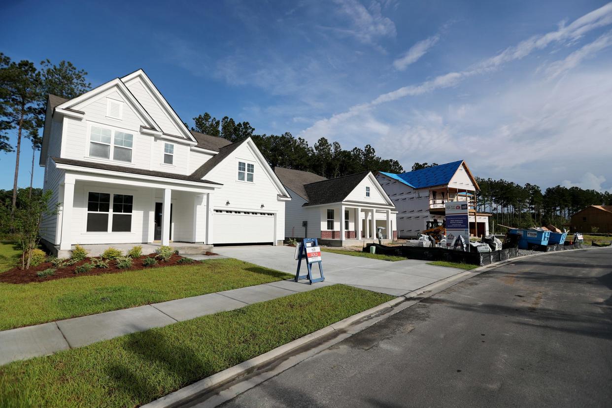 Homes are still under construction on Loblolly Lane at Heartwood in Richmond Hill.