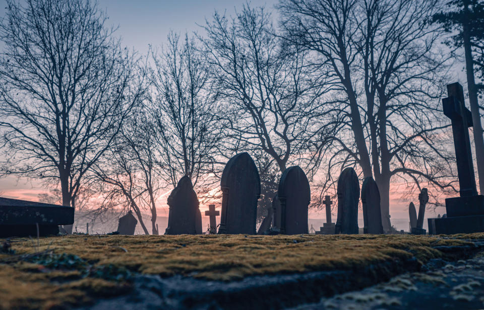 a cemetery