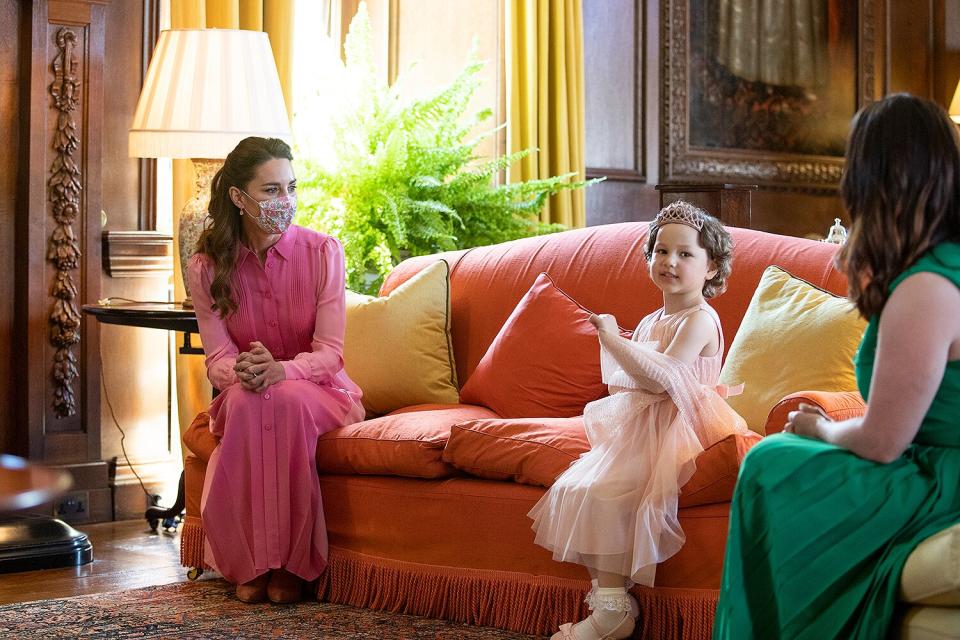 Kate Middleton meets with Mila Sneddon