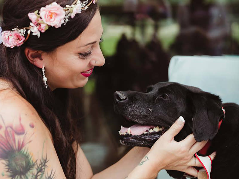 Colorado Bride's Dying Dog Carried Down Aisle at Her Wedding: 'He Had the Biggest Smile on His Face'| Wedding, Real People Stories