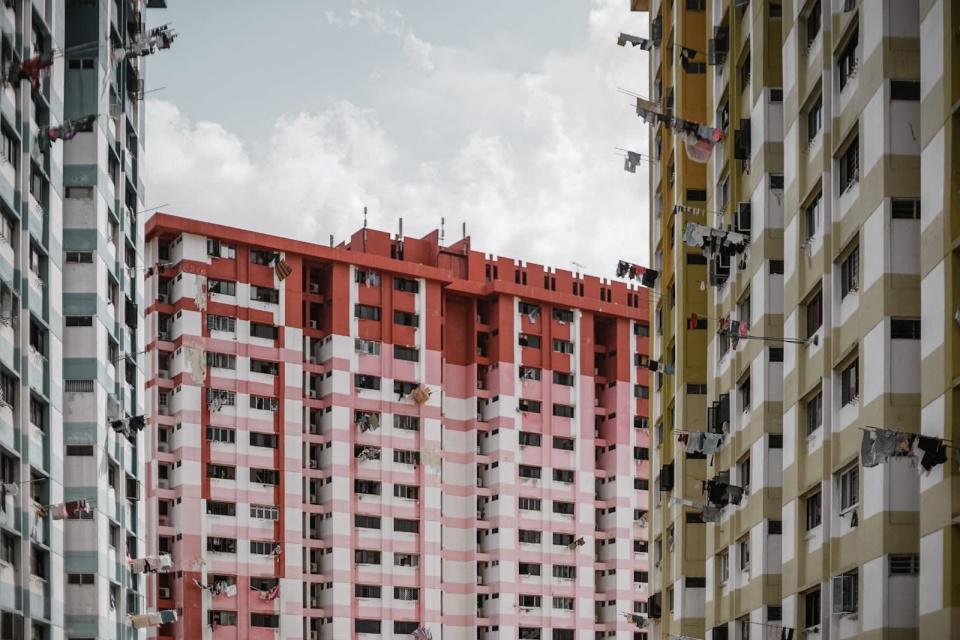 Profile shot of HDB complex