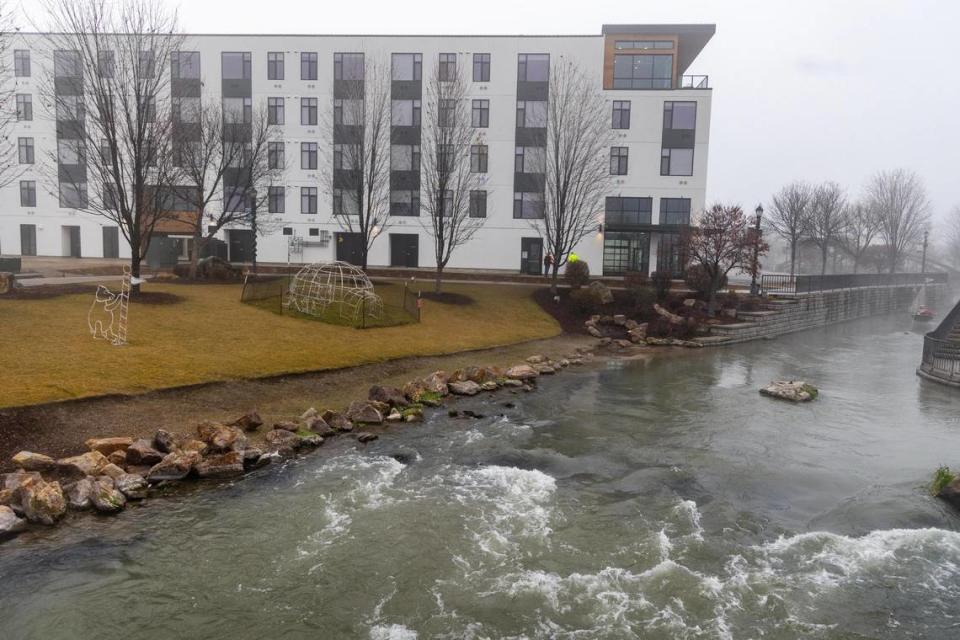 Indian Creek had been covered by concrete for years until the city decided to open it up in an attempt to revitalize the area.