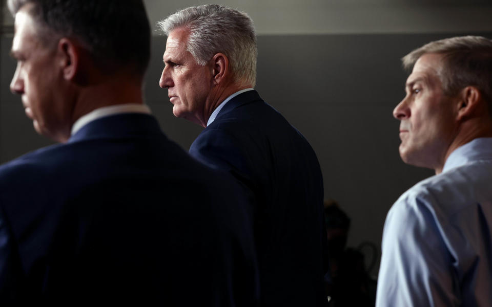 Image: Kevin McCarthy Holds Press Conference After Dispute Over Jan 6th Committee Members (Kevin Dietsch / Getty Images)