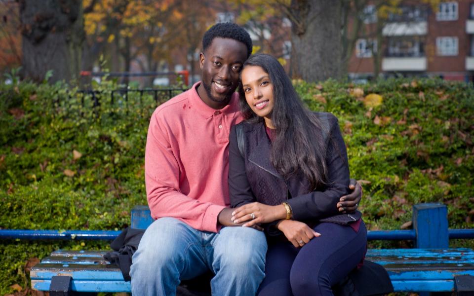 Roshini and Nicholas Agyemang are on the verge of buying their first home together in south London - David Rose