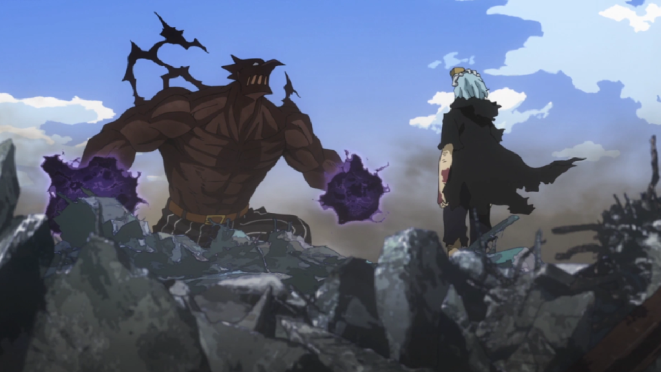 Shigaraki vs Re-Destro in My Hero Academia.