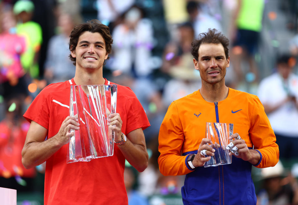 Fritz derrotó a Rafael Nadal en la final del Masters 1000 de Indian Wells este 2022. (Foto: Clive Brunskill / Getty Images).