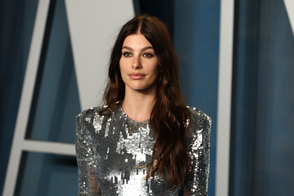BEVERLY HILLS, CALIFORNIA - MARCH 27: Camila Morrone attends the 2022 Vanity Fair Oscar Party hosted by Radhika Jones at Wallis Annenberg Center for the Performing Arts on March 27, 2022 in Beverly Hills, California. (Photo by Arturo Holmes/FilmMagic)