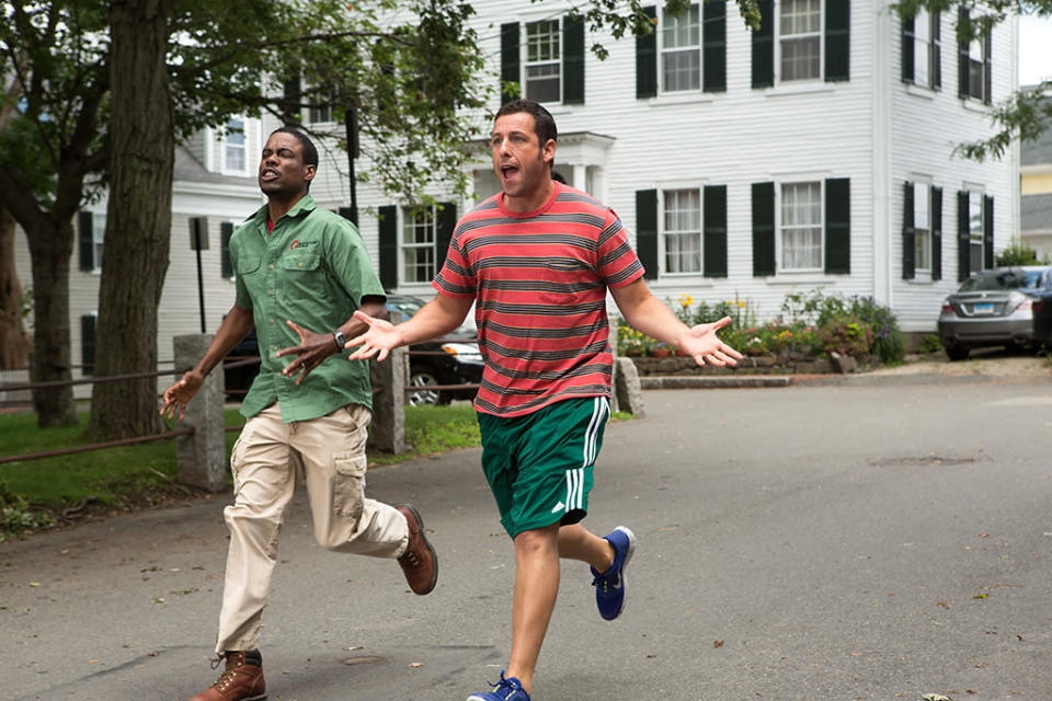 Chris Rock and Adam Sandler in Columbia Pictures' "Grown Ups 2" - 2013