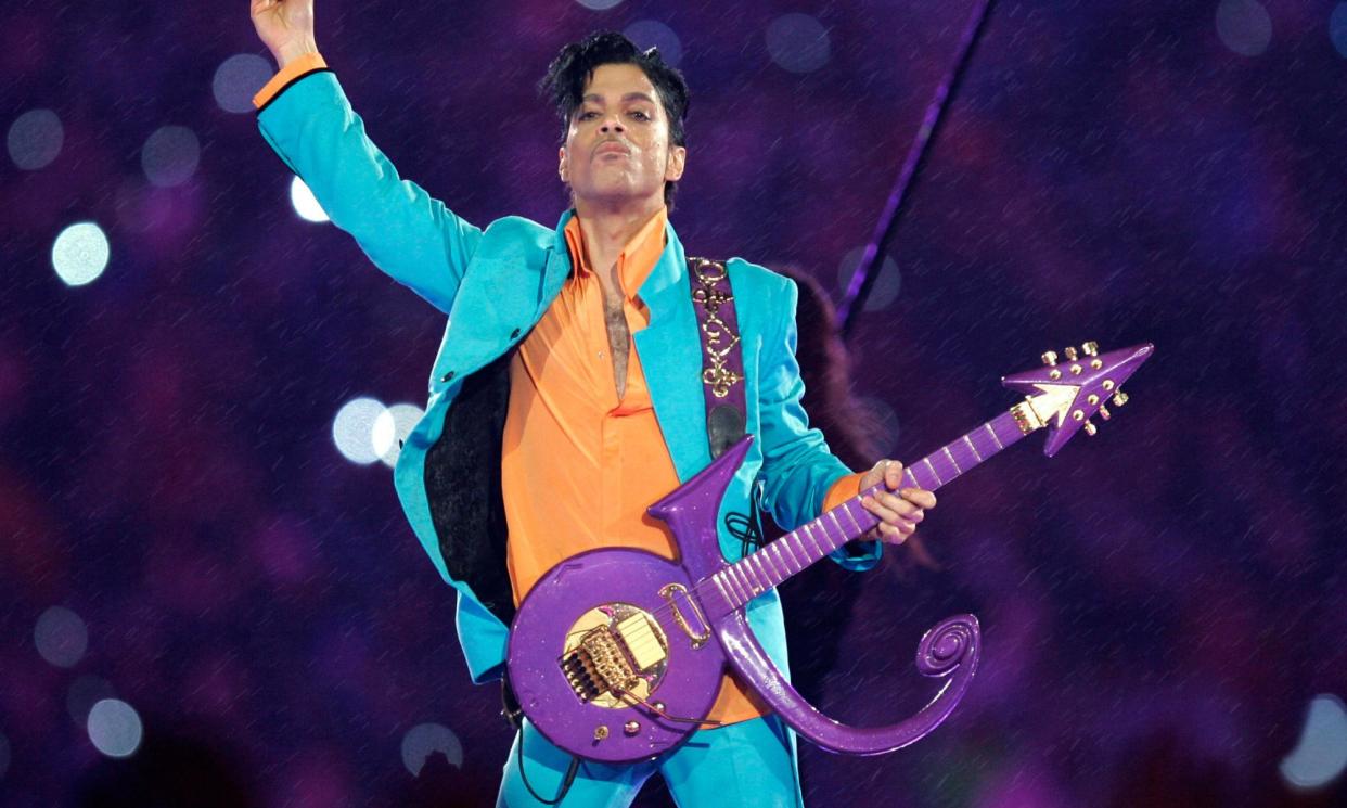 <span>Prince performing at the 2007 Super Bowl.</span><span>Photograph: Chris O’Meara/AP</span>