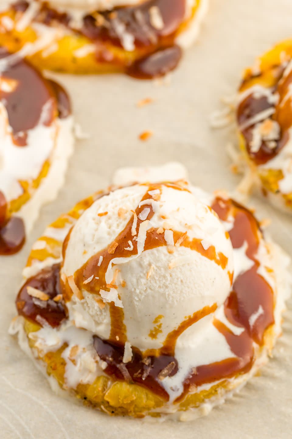 Grilled Pineapple Sundaes