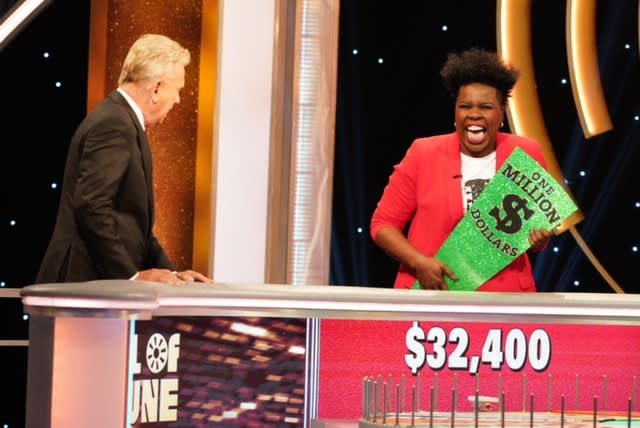 Leslie Jones competes on "Celebrity Wheel of Fortune." (Photo: ABC/Christopher Willard)                               
