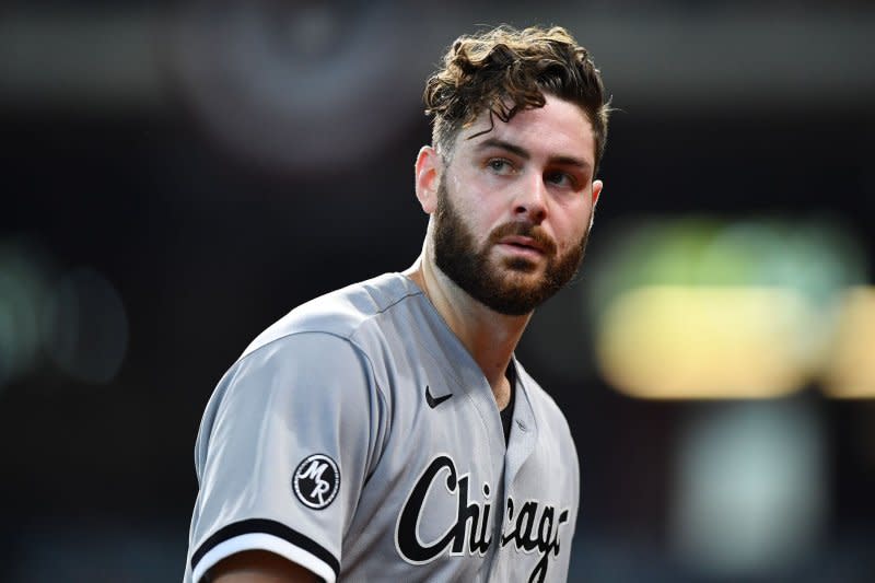 Pitcher Lucas Giolito joined the Los Angeles Angels in a trade last month from the Chicago White Sox. File Photo by Maria Lysaker/UPI