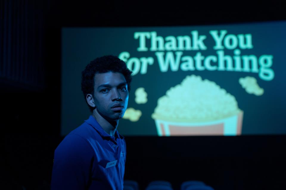 Owen (Justice Smith) is miserable and sickly by the end of the film. "He's spiraling downward into this final scream, and then eventual acknowledgement of self," filmmaker Jane Schoenbrun says.