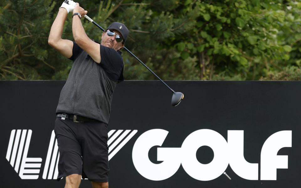 Phil Mickelson playing in a LIV Golf event - PA/Steven Paston