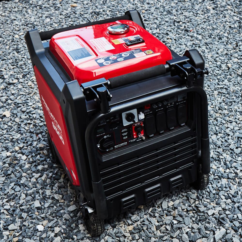 <p><a href="https://go.redirectingat.com?id=74968X1596630&url=https%3A%2F%2Fwww.harborfreight.com%2Fgenerators-engines%2Fgenerators%2Finverter-generators%2F9500-watt-super-quiet-inverter-generator-with-co-secure-technology-59188.html&sref=https%3A%2F%2Fwww.popularmechanics.com%2Fhome%2Ftools%2Fa39528638%2Fbest-portable-generators%2F" rel="nofollow noopener" target="_blank" data-ylk="slk:Shop Now;elm:context_link;itc:0;sec:content-canvas" class="link rapid-noclick-resp">Shop Now</a></p><p>9500-Watt Inverter Portable Generator</p><p>harborfreight.com</p><p>$2300.00</p><span class="copyright">Trevor Raab</span>