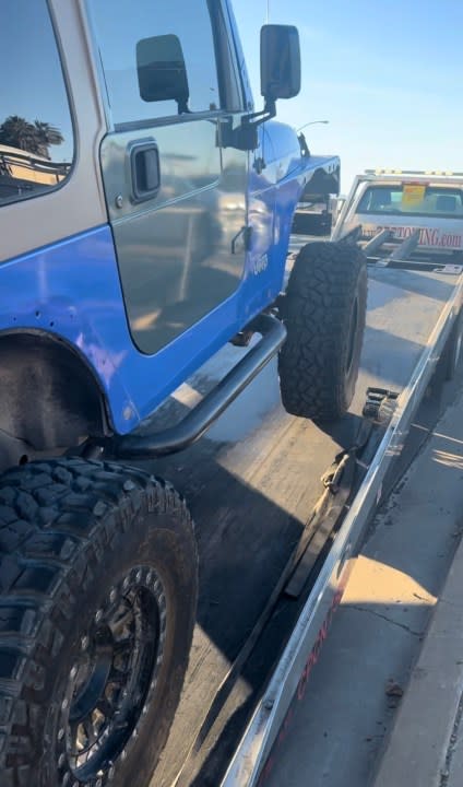 Paul Thompson told 8 News Now he dropped off his Jeep at the Henderson mechanic in August 2023 for an engine replacement and just got the car back this week in pieces. (KLAS)