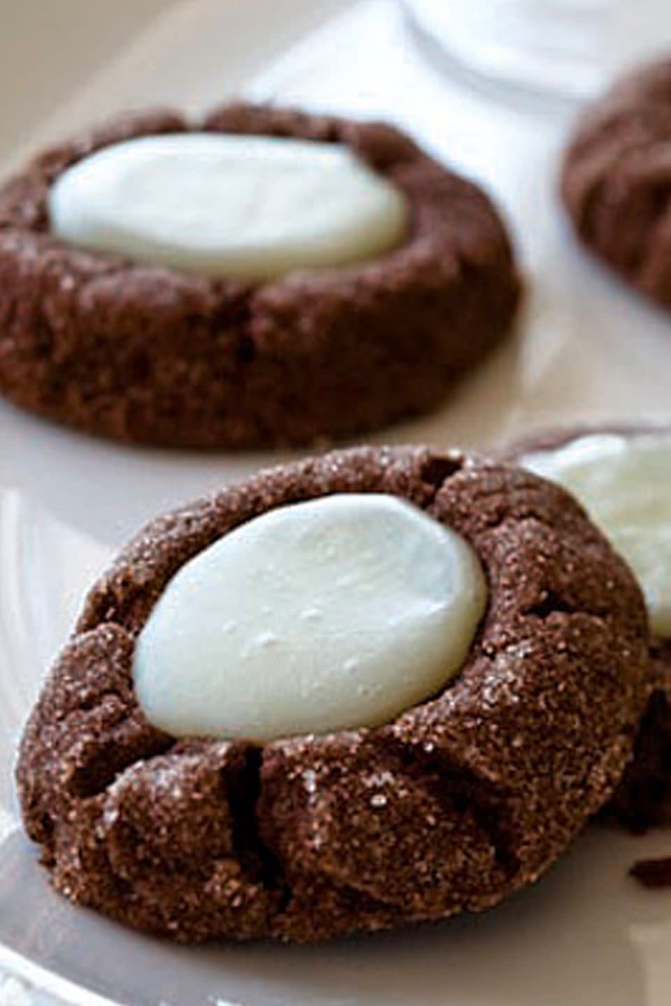 Chocolate-Mint Thumbprints