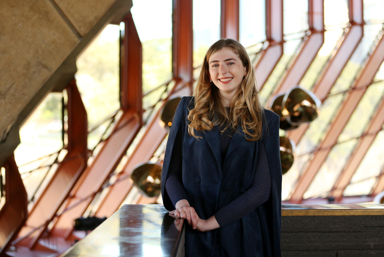  Georgie Stone attends the Women of The Future Awards on September 11, 2019 in Sydney, Australia. 