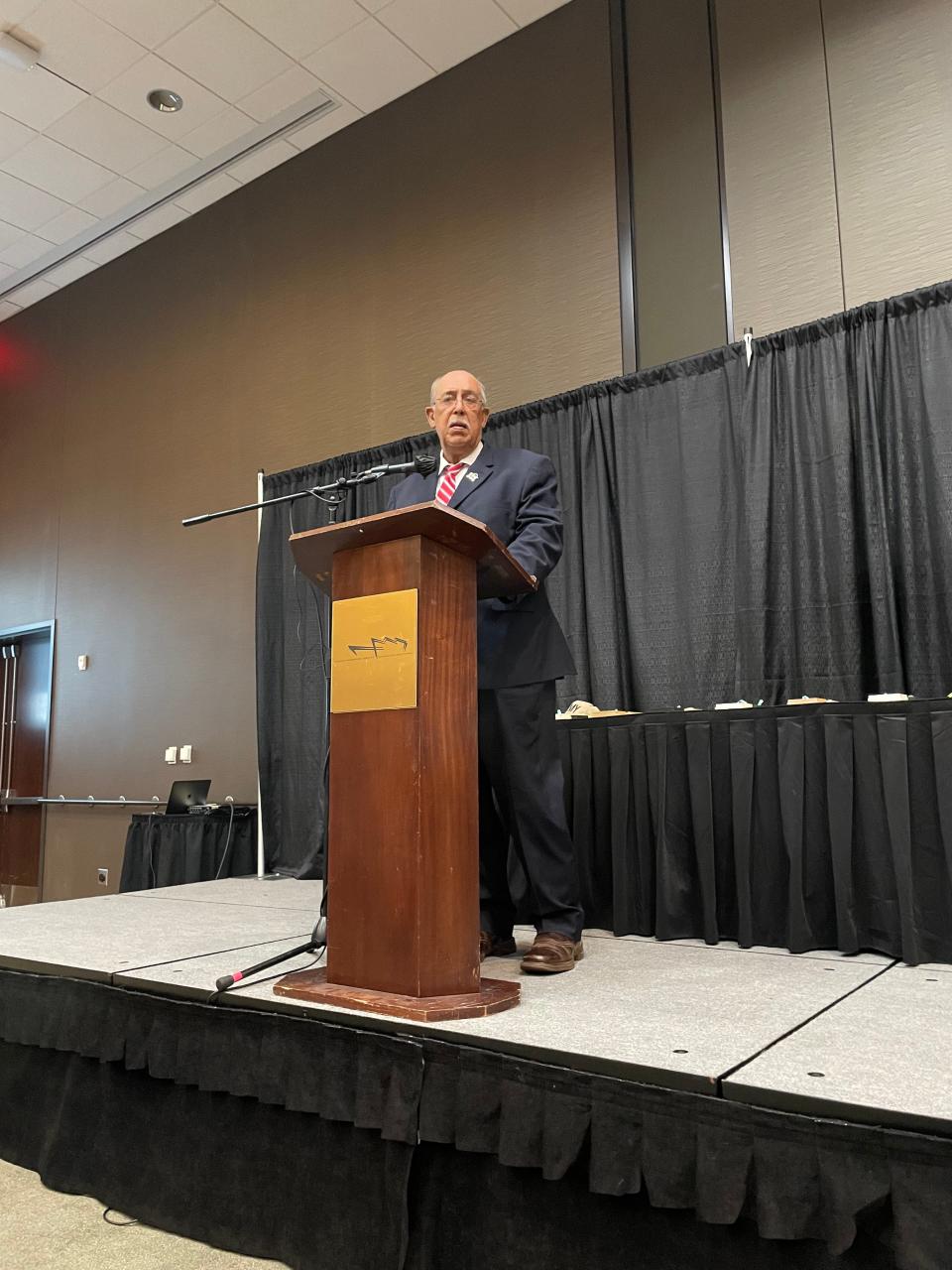 Russel Honoré, a retired Lieutenant General who served as the 33rd commanding general of the U.S. First Army at Fort Gillem, Georgia, was the keynote speaker at the special reception. He spoke on the resiliency of the residents of Jackson for coming together during the water crisis.