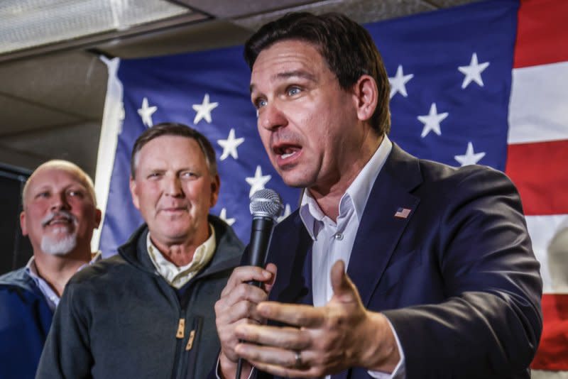 Florida Gov. Ron DeSantis (R) speaks to supporters in West Des Moines, Iowa, on January 13. Now that he has suspended his campaign, most of the country’s voters will never have gotten a chance to weigh in on him. Photo by Tannen Maury/UPI