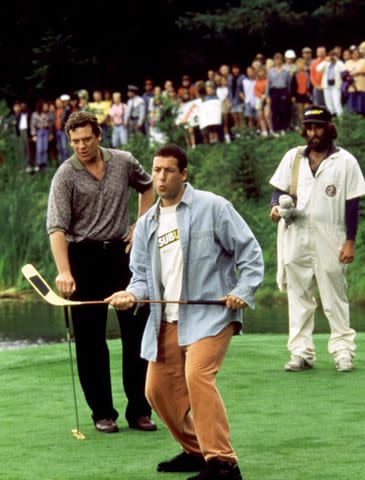 <p>Universal/Courtesy Everett Collection</p> Christopher McDonald and Adam Sandler in 'Happy Gilmore'