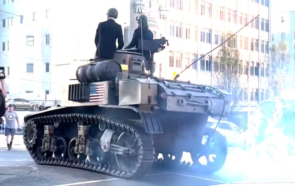 Two creative West Coast teens made quite the entrance over the weekend when they rolled up to prom in a WWII tank. Best friends Sherman Bynum and Sam Tetro  raised money through TikTok and a GoFundMe account for the event at Camas High School in Washington state.