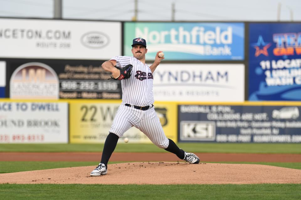 Carlos Rodon tossed three innings in his first rehab start for Double-A Somerset Tuesday night, allowing a run on a hit, a walk and five strikeouts.