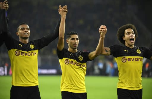 Dortmund right-back Achraf Hakimi helped inspire their 3-2 win over Inter Milan on Tuesday with two second half goals