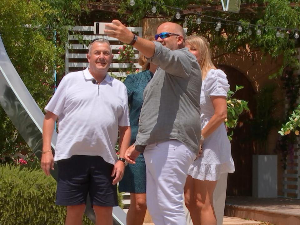 Tasha and Andrew’s parents take a selfie – Love Island (ITV)