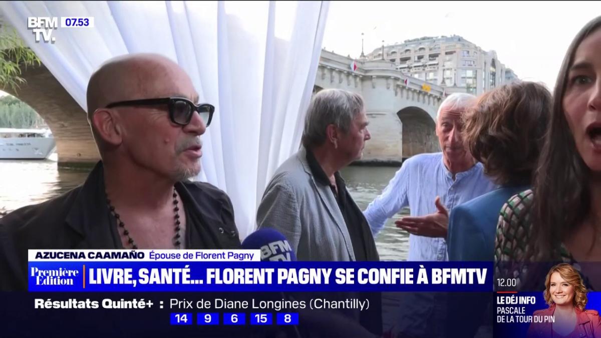 Ils vont passer que ça à la télé, relou : Florent Pagny embarrassé par un  geste de sa femme en pleine interview