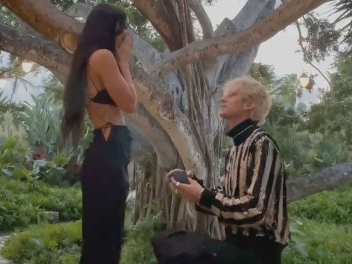 Machine Gun Kelly proposed to Megan Fox