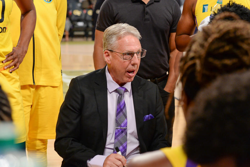 Los Angeles Sparks coach Brian Agler resigned on Friday after four seasons with the team. (Rich von Biberstein/Getty Images)